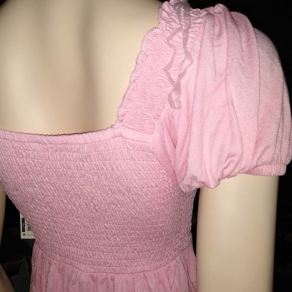 🎉HP🎉 No boundaries Pink Ruched Short Sleeve Top - Picture 4 of 7